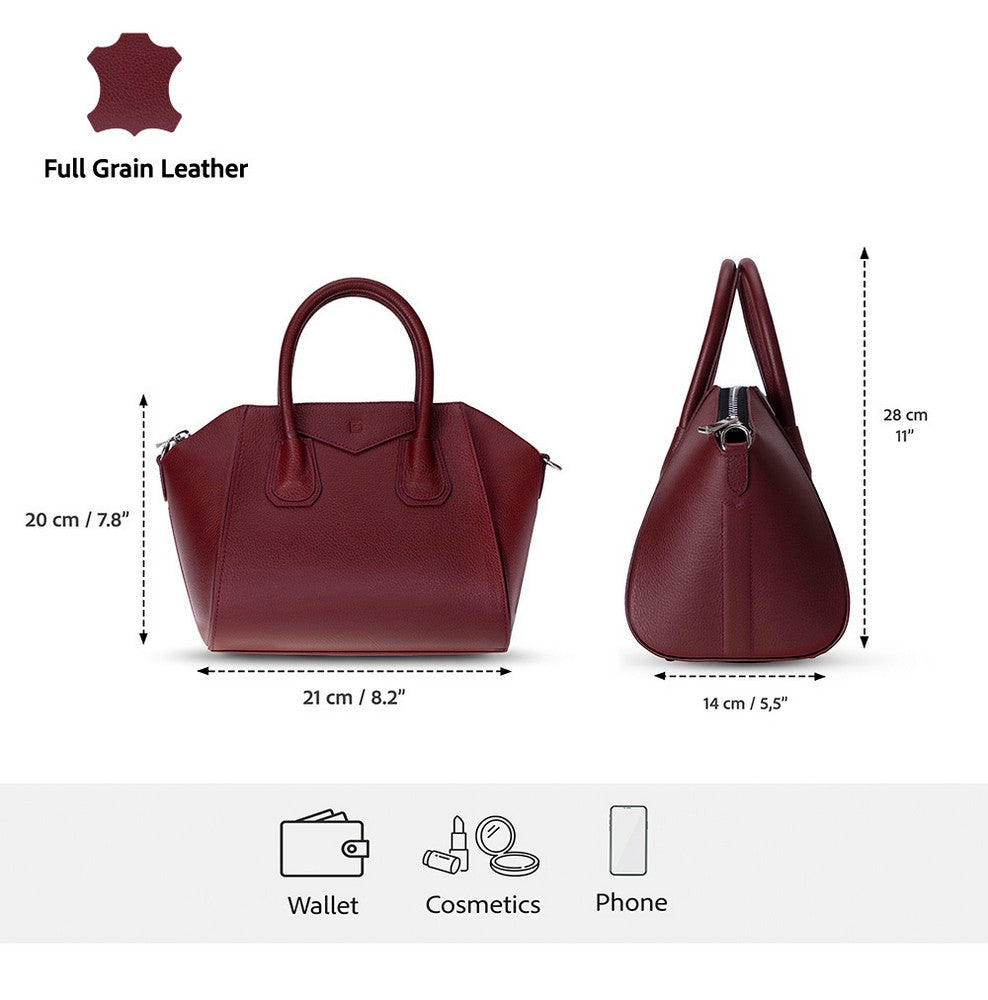 Lorenza Small Leather Bag – Handcrafted Women's Handbag