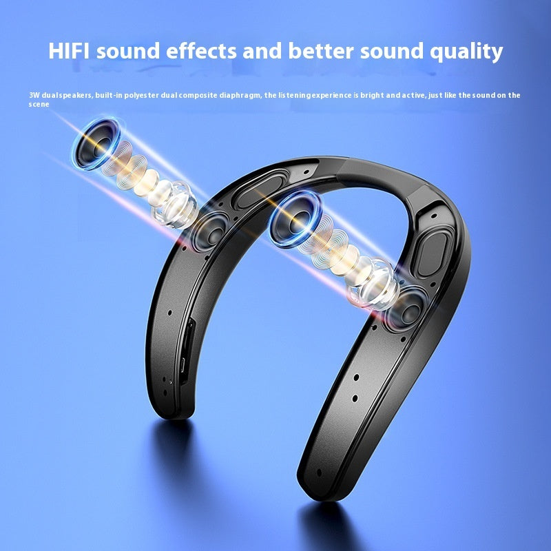Neck-Mounted Wireless Bluetooth Speaker