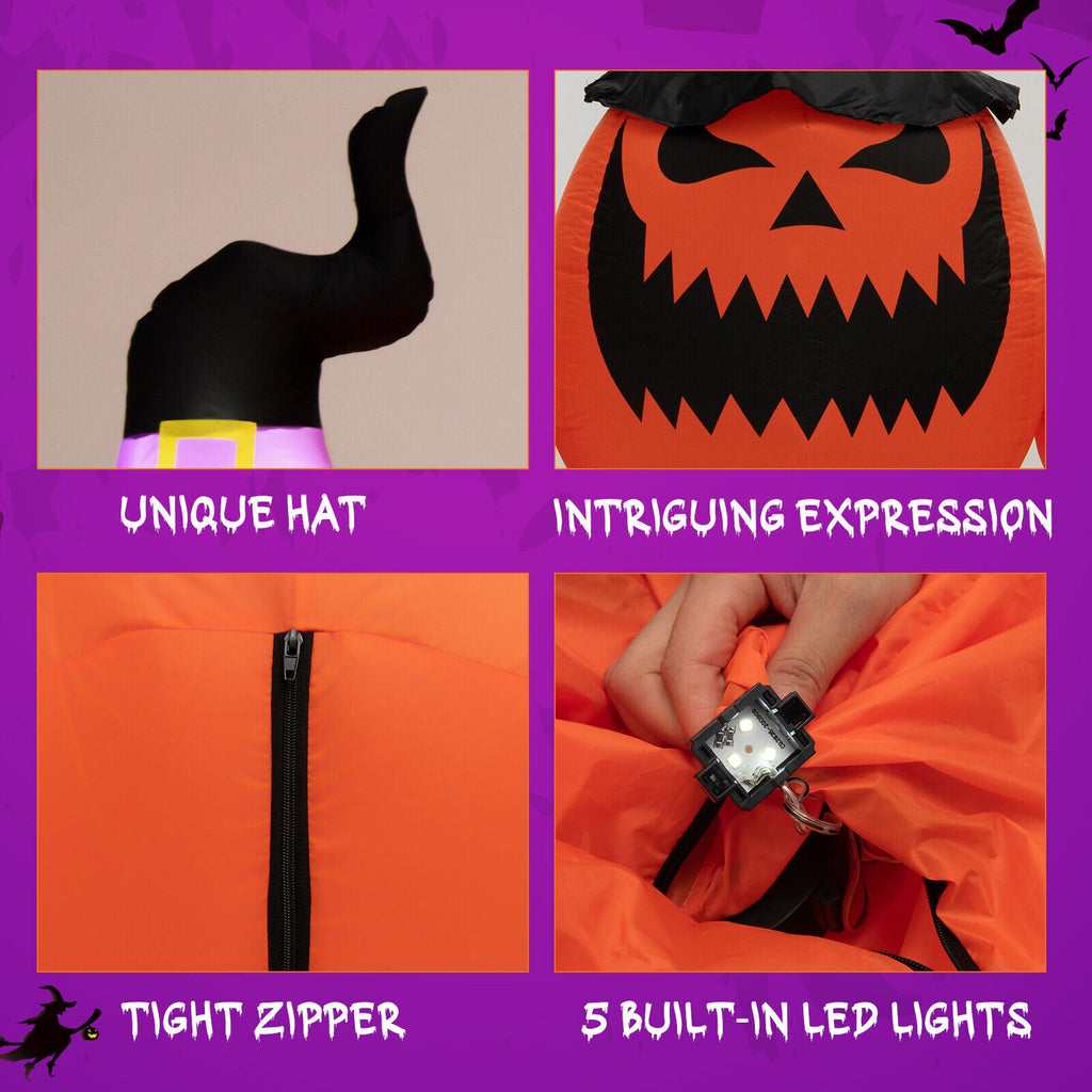 Light-Up Inflatable Halloween Pumpkin Family