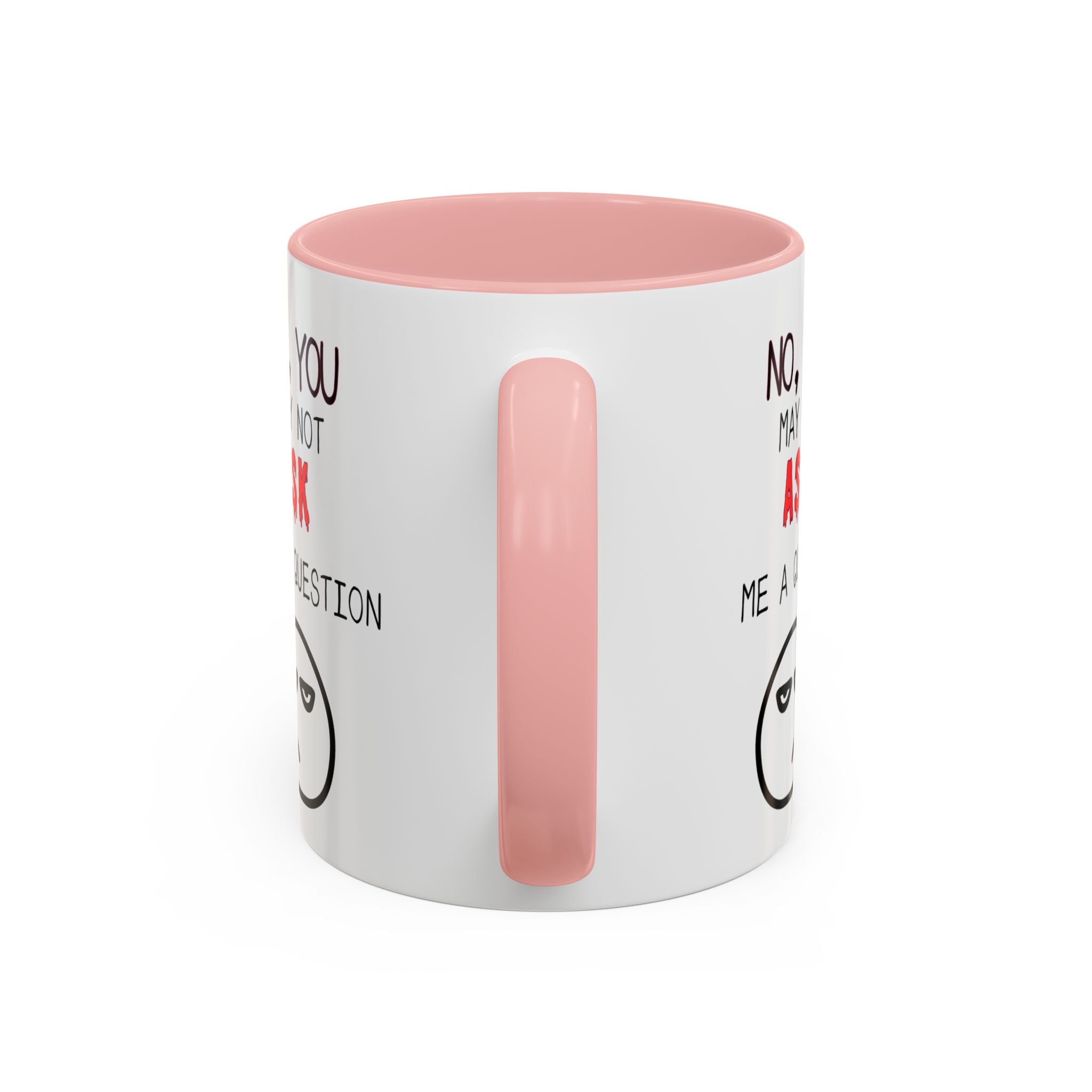 "No, You May Not Ask Me A Question" Sarcastic Coffee Mug, Great Office Gift