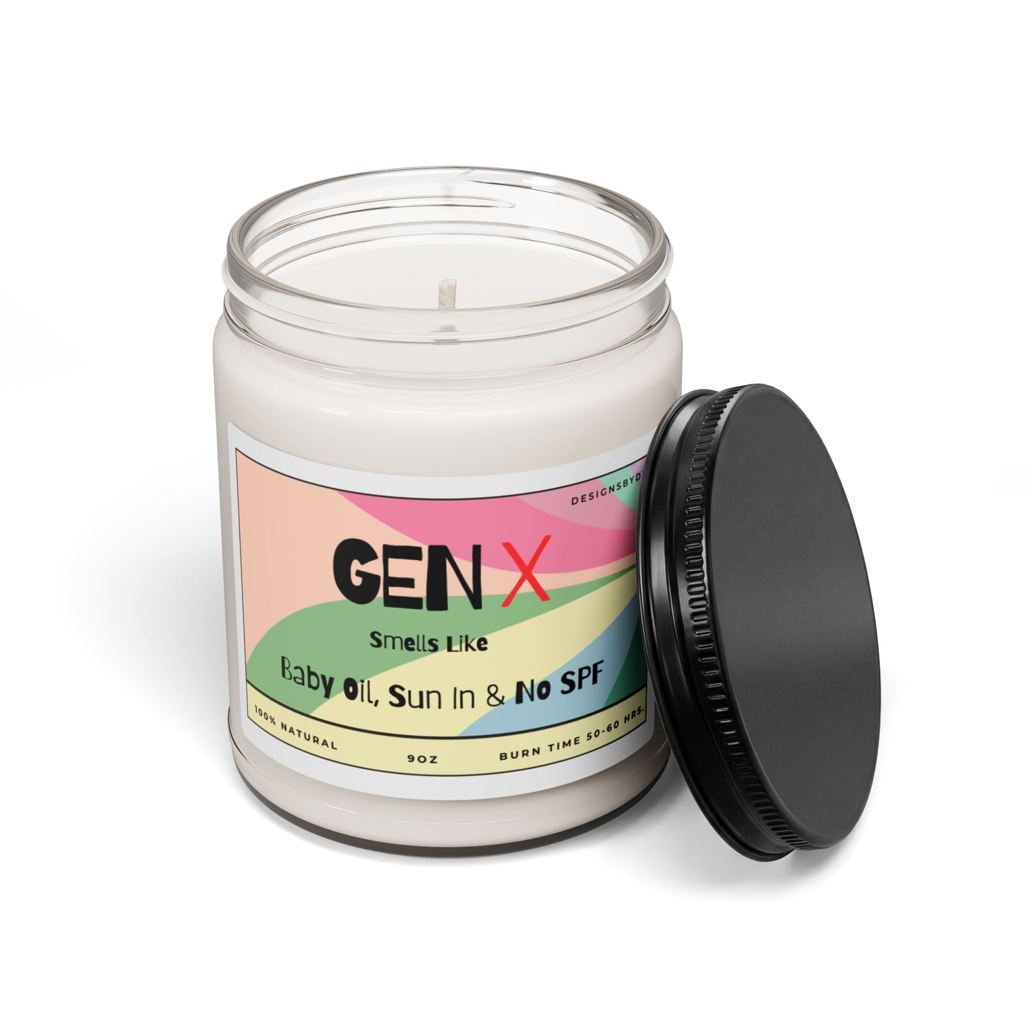 Soy Candle — "Gen X Smells Like Baby Oil, Sun In & No SPF" (9 oz)