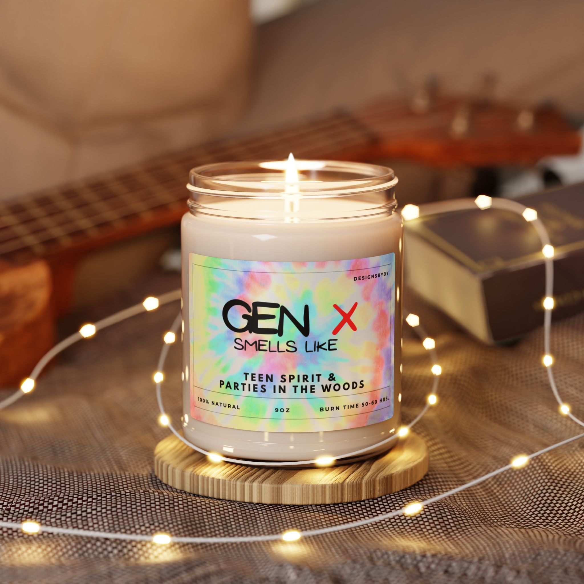 Gen X Scented Soy Candle — “Smells Like Teen Spirit & Parental Disappointment” 9 oz