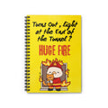 Firefighter Notebook — "Turns Out, Light at the End of the Tunnel? HUGE FIRE" Spiral Journal