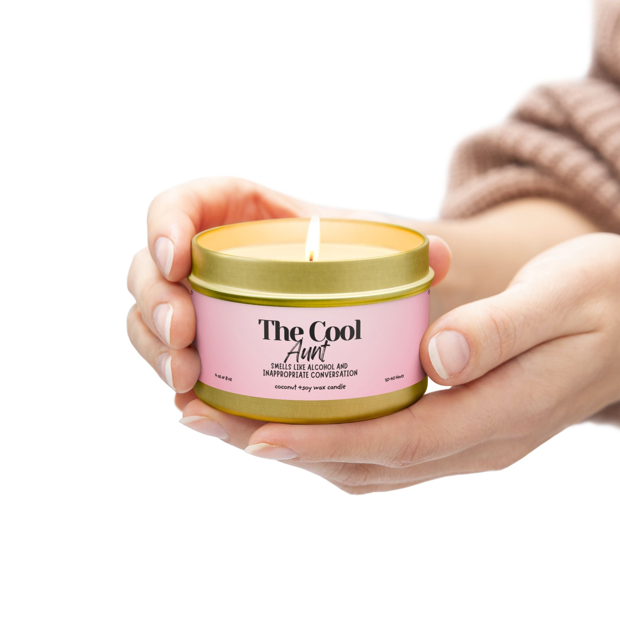 The Cool Aunt Tin Candle – Scented Soy Travel Candle (Gift for Her)