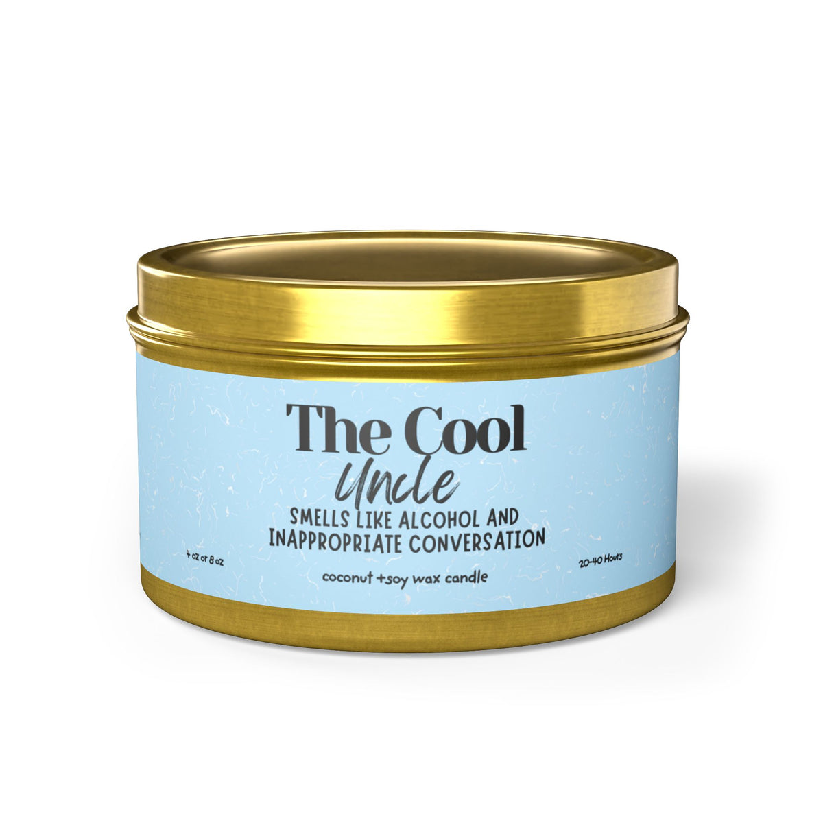 The Cool Uncle Tin Candle — Scented Soy Gift Candle