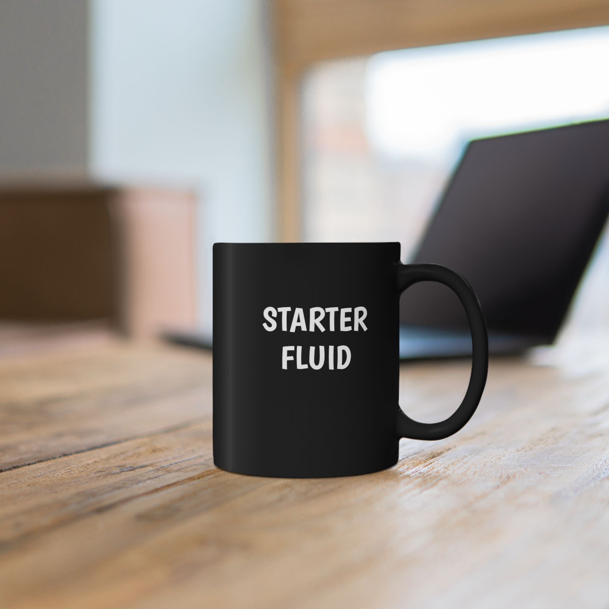 Starter Fluid Black Coffee Mug
