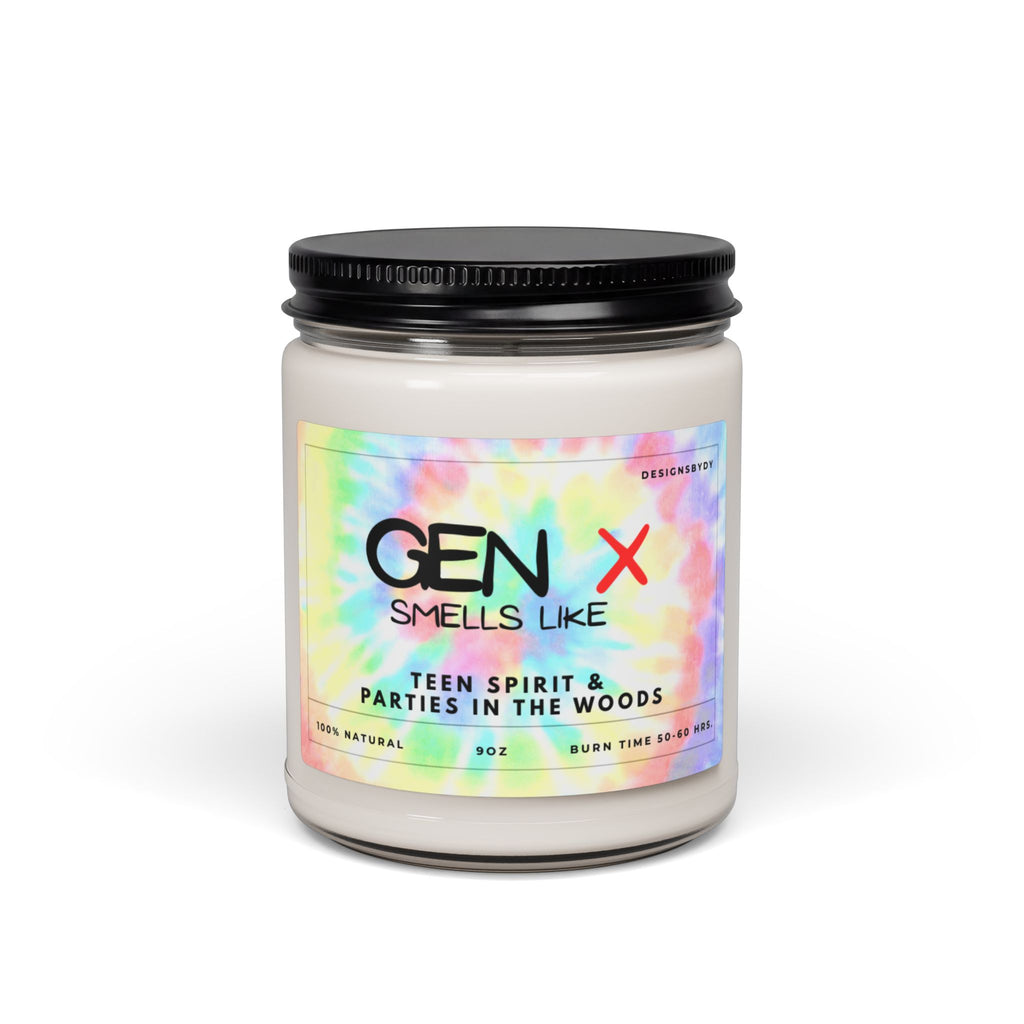 Gen X Scented Soy Candle — “Smells Like Teen Spirit & Parental Disappointment” 9 oz