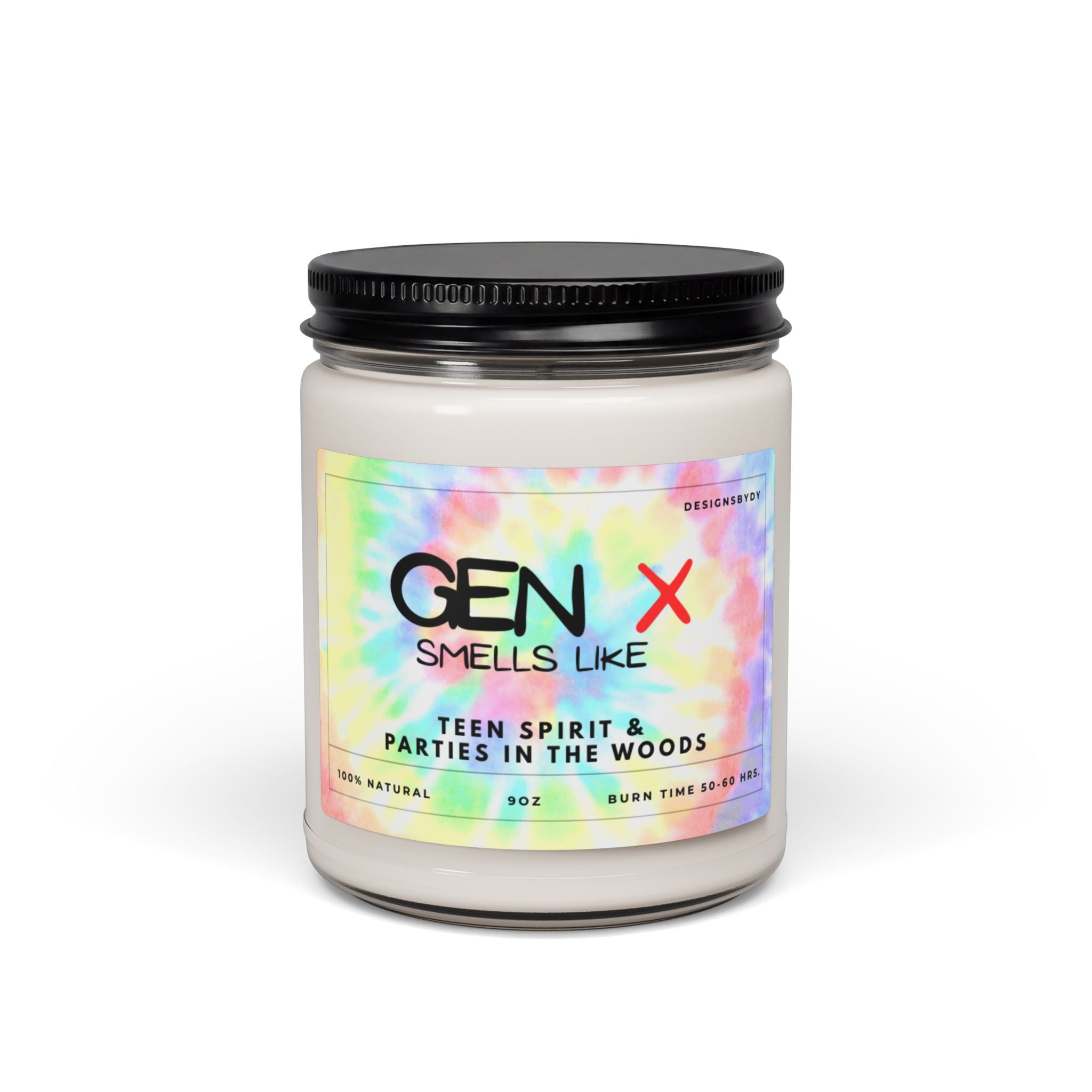Gen X Scented Soy Candle — “Smells Like Teen Spirit & Parental Disappointment” 9 oz