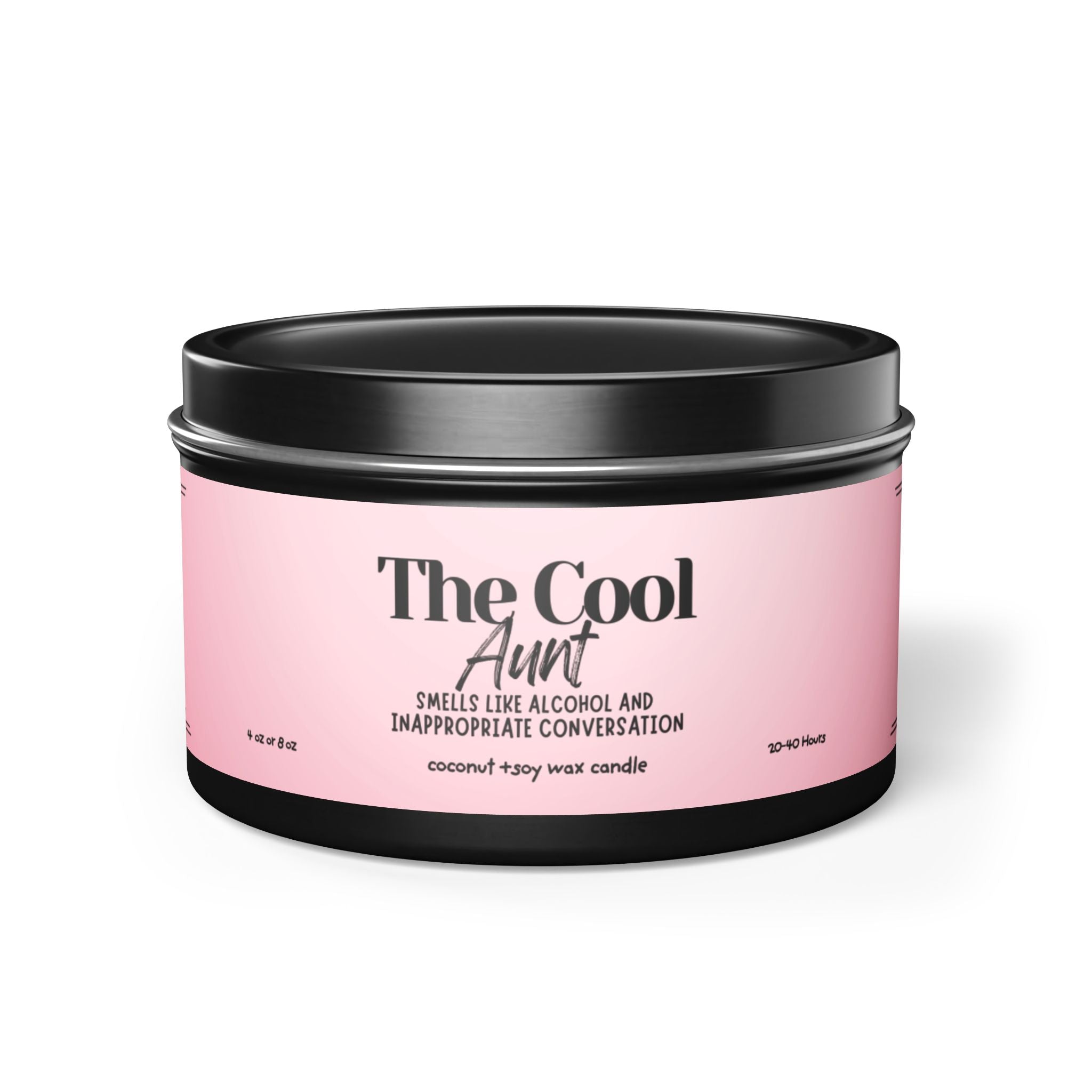 The Cool Aunt Tin Candle – Scented Soy Travel Candle (Gift for Her)