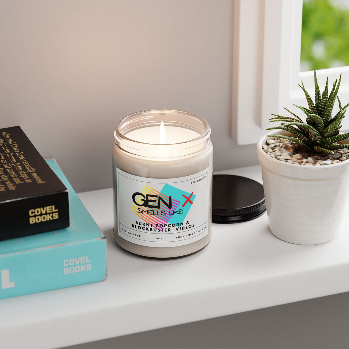 Gen X Scented Soy Candle — Burnt Popcorn & Blockbuster Videos (9oz)