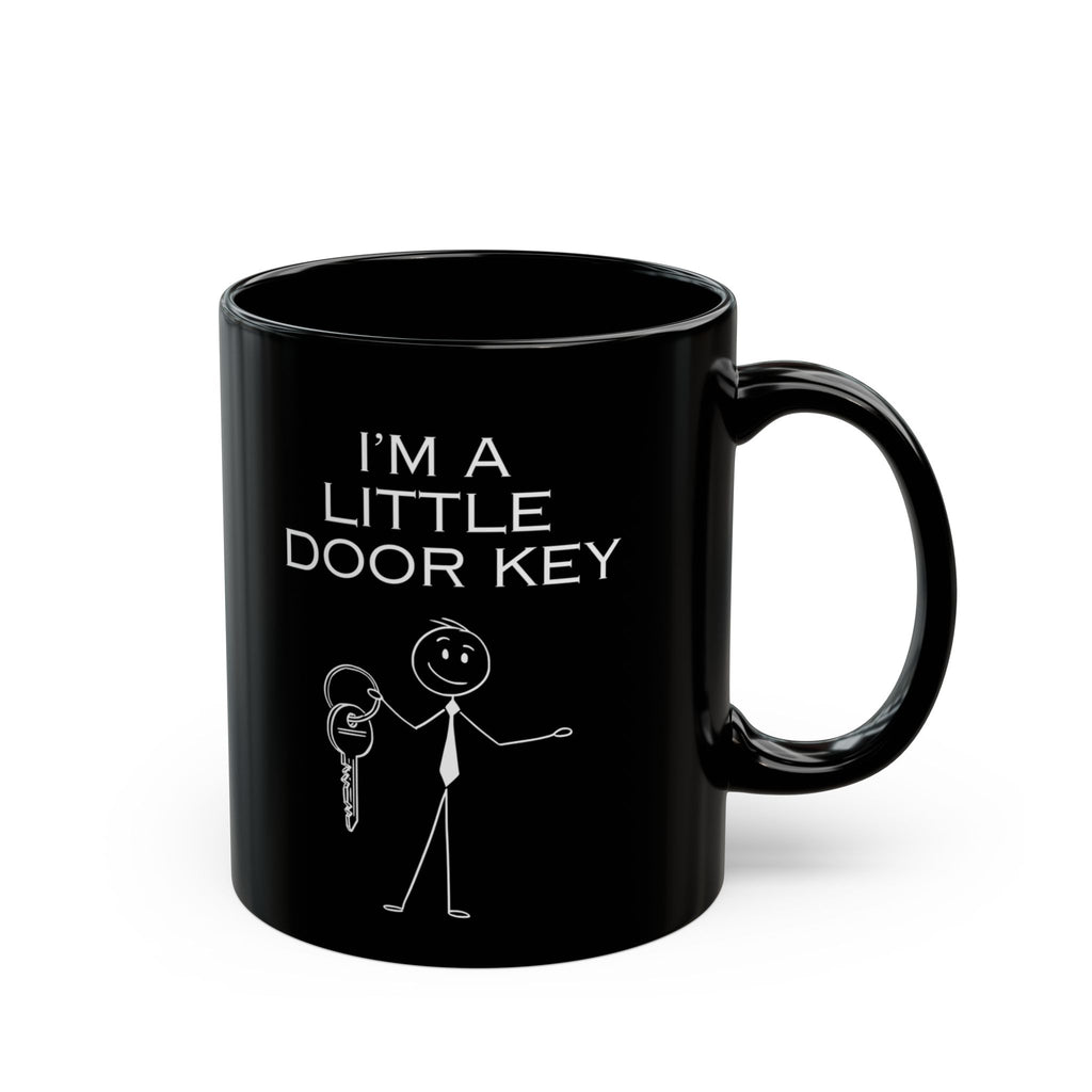 I'm a Little Door Key Mug — Funny Stick Figure Keyholder Coffee Cup (11oz, 15oz)
