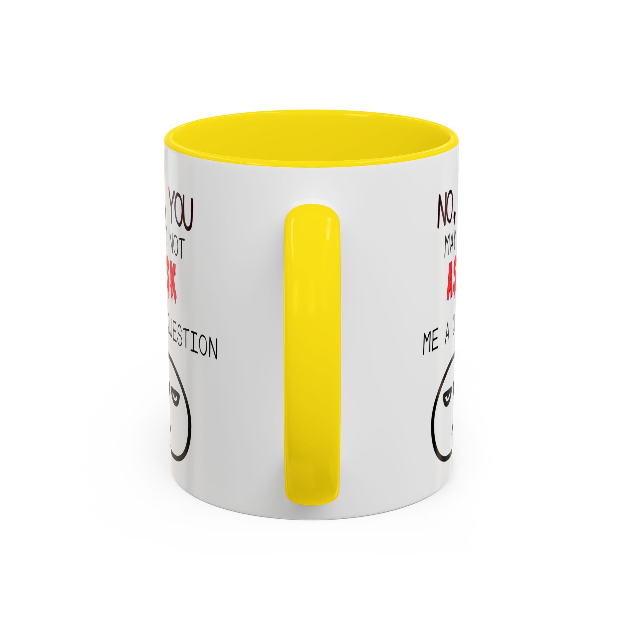 "No, You May Not Ask Me A Question" Sarcastic Coffee Mug, Great Office Gift