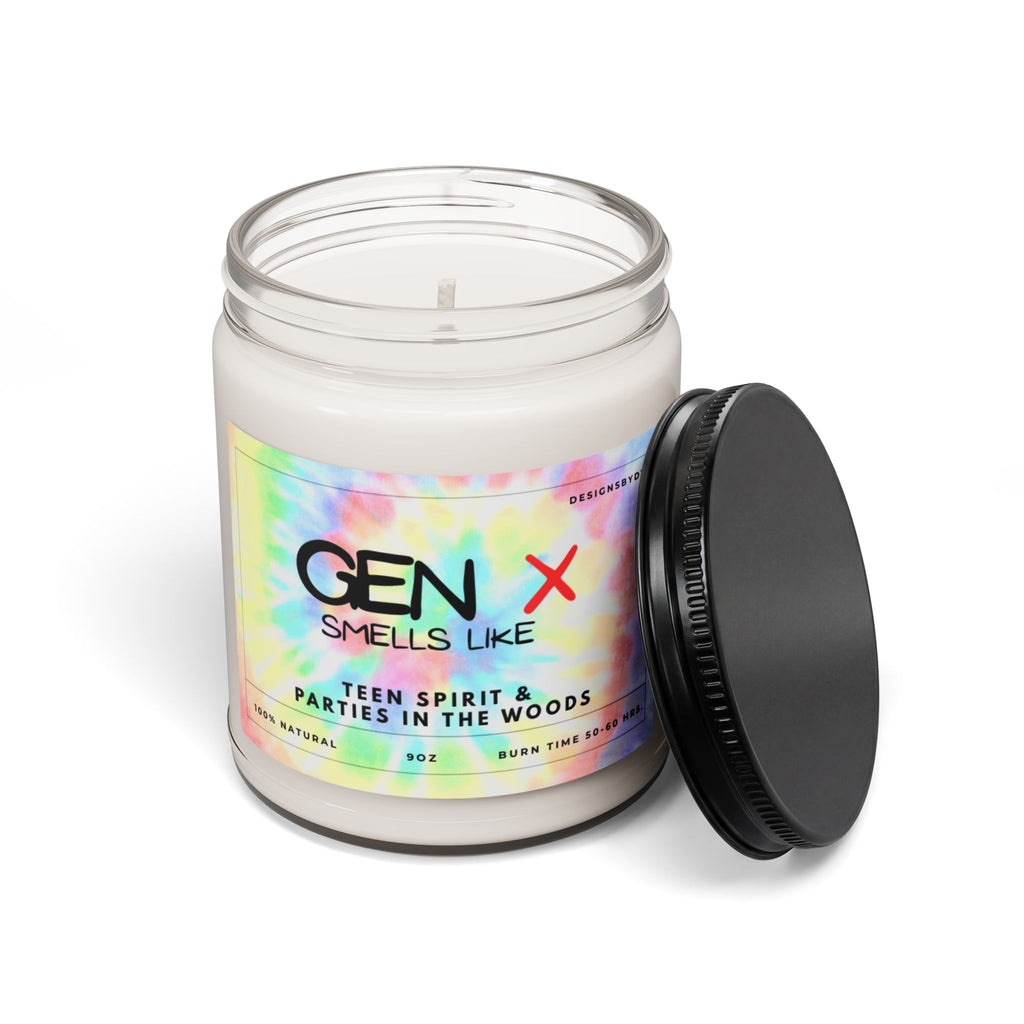 Gen X Scented Soy Candle — “Smells Like Teen Spirit & Parental Disappointment” 9 oz