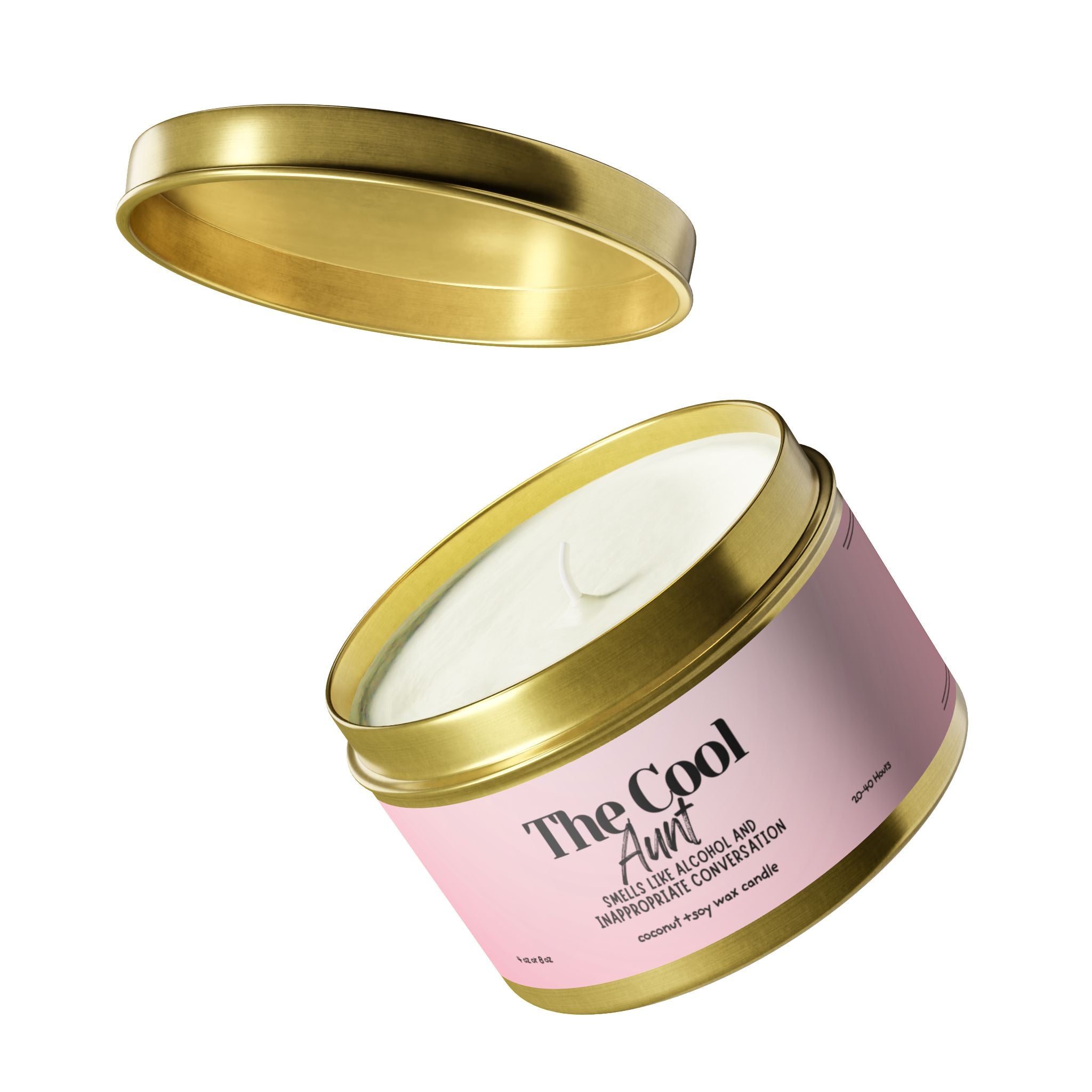 The Cool Aunt Tin Candle – Scented Soy Travel Candle (Gift for Her)