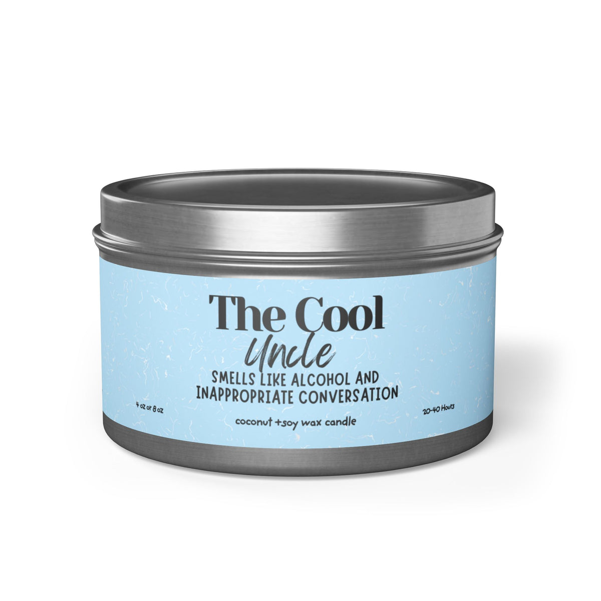 The Cool Uncle Tin Candle — Scented Soy Gift Candle