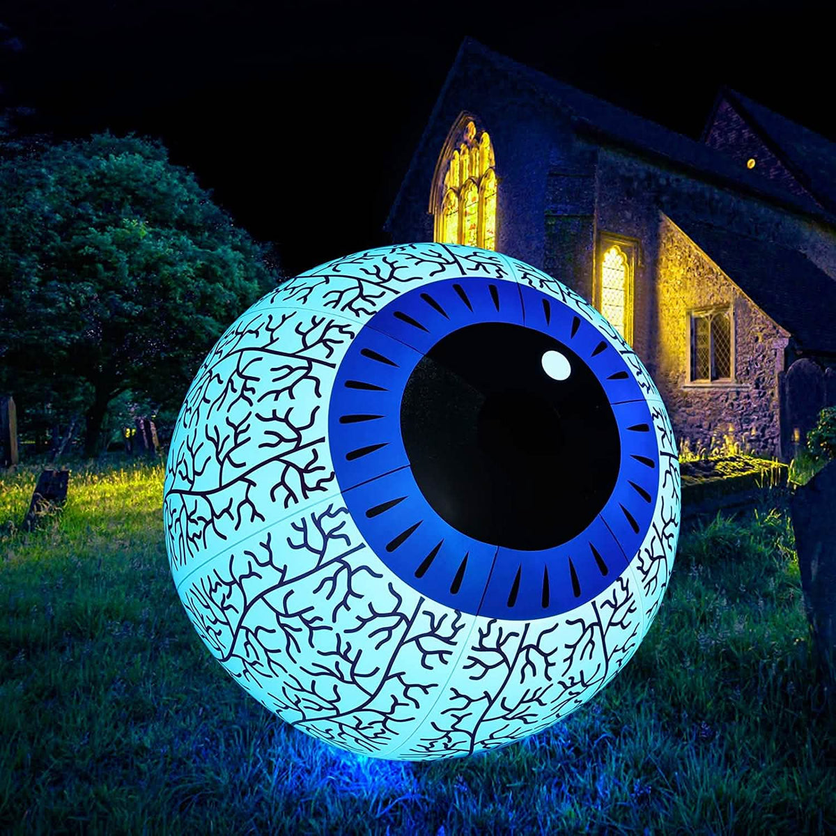 Halloween Ghost Eyeball Light-Up Inflatable