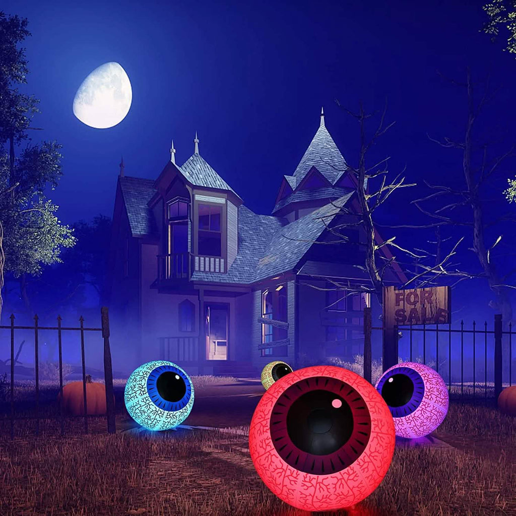 Halloween Ghost Eyeball Light-Up Inflatable