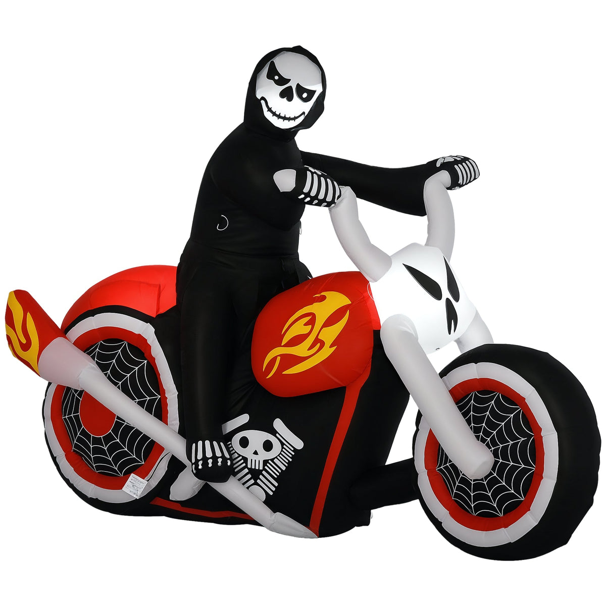 Grim Ghost Biker Halloween Yard Inflatable