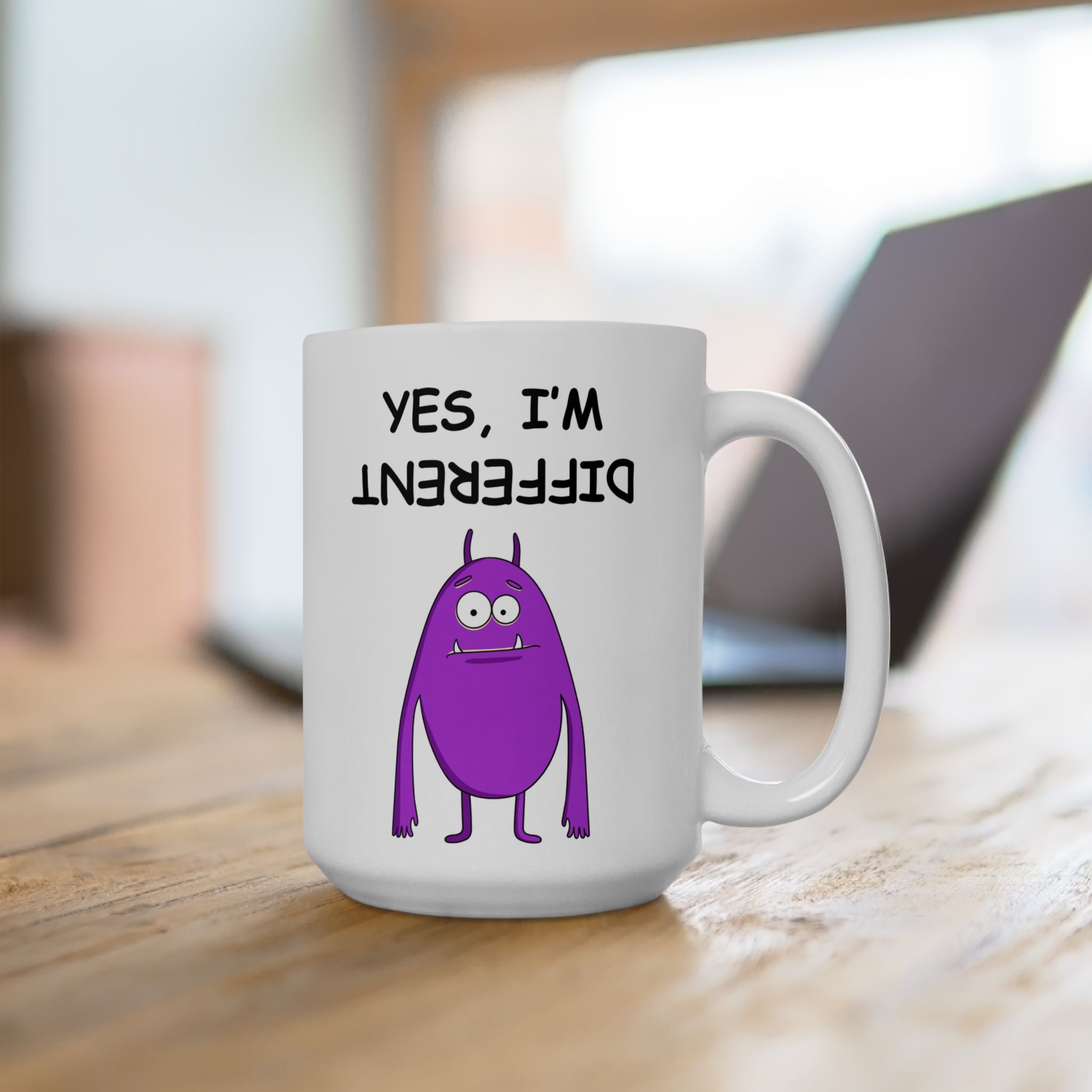Purple Ceramic Mug – 'You Are Not Different' (But Your Mug Can Be)