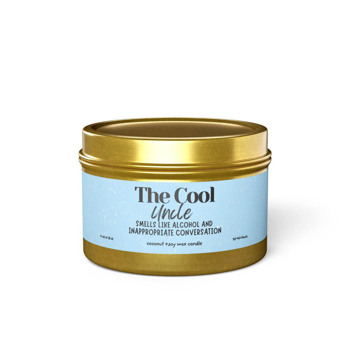 The Cool Uncle Tin Candle — Scented Soy Gift Candle