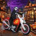 Grim Ghost Biker Halloween Yard Inflatable