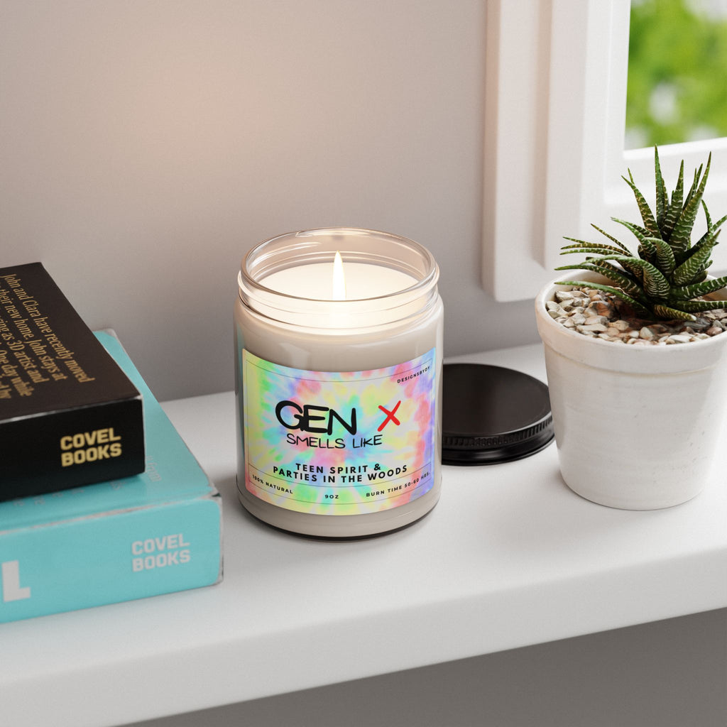 Gen X Scented Soy Candle — “Smells Like Teen Spirit & Parental Disappointment” 9 oz