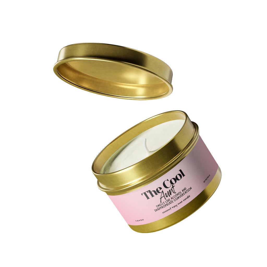 The Cool Aunt Tin Candle – Scented Soy Travel Candle (Gift for Her)