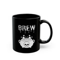 Brew Cauldron Black Coffee Mug — Spooky Halloween Witchy 11oz & 15oz