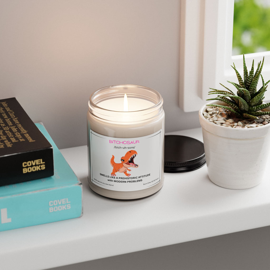 Bitchosaur Soy Candle — 'Smells Like a Prehistoric Attitude' 9oz