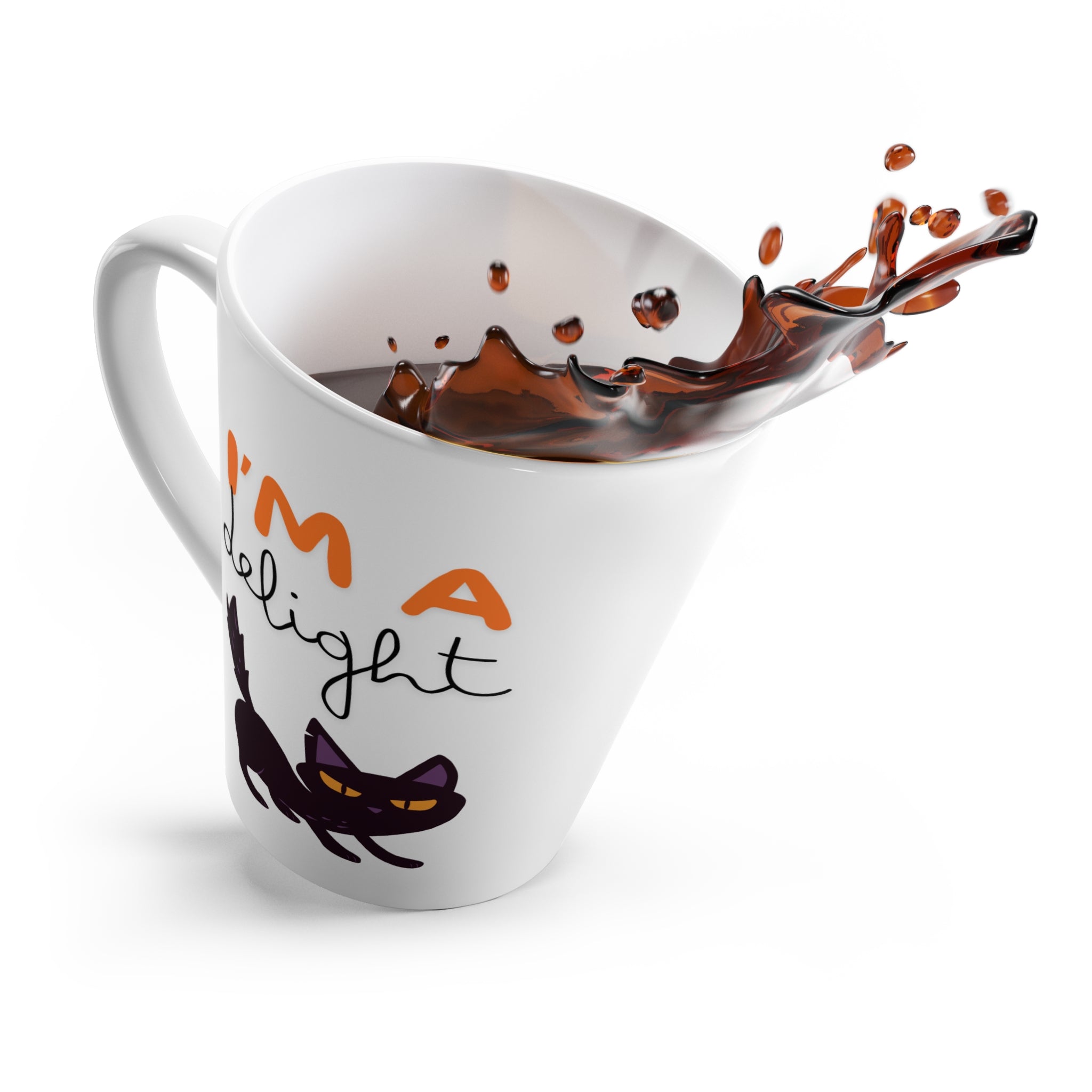 Latte Mug — "I'm A Delight" Coffee Cup