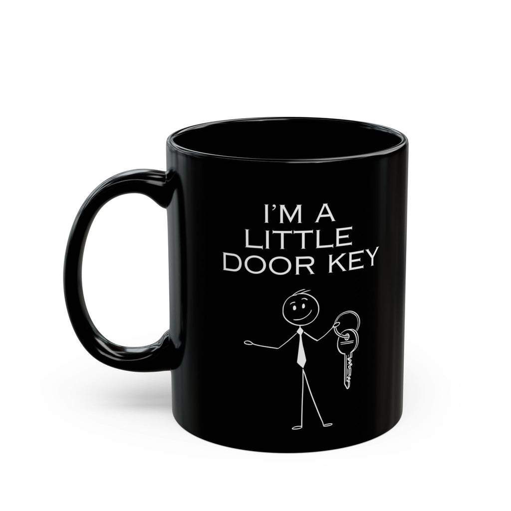I'm a Little Door Key Mug — Funny Stick Figure Keyholder Coffee Cup (11oz, 15oz)