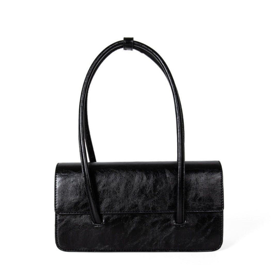 Oil Wax Leather Shoulder Bag