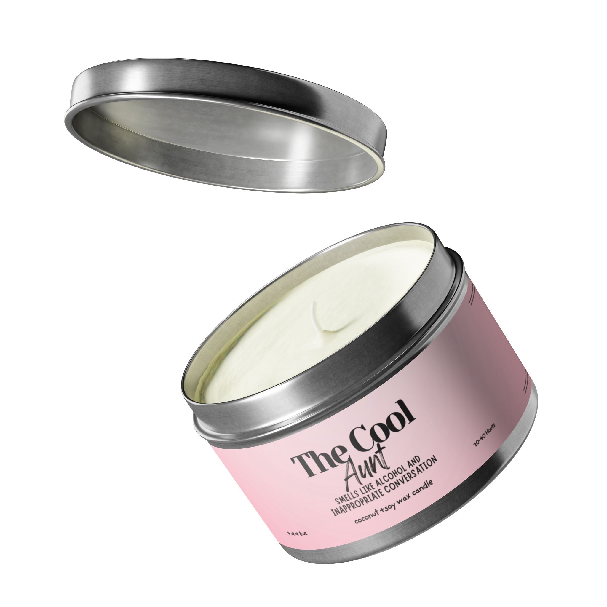 The Cool Aunt Tin Candle – Scented Soy Travel Candle (Gift for Her)