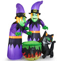 Light-Up Halloween Inflatable Witches, Cauldron & Cat