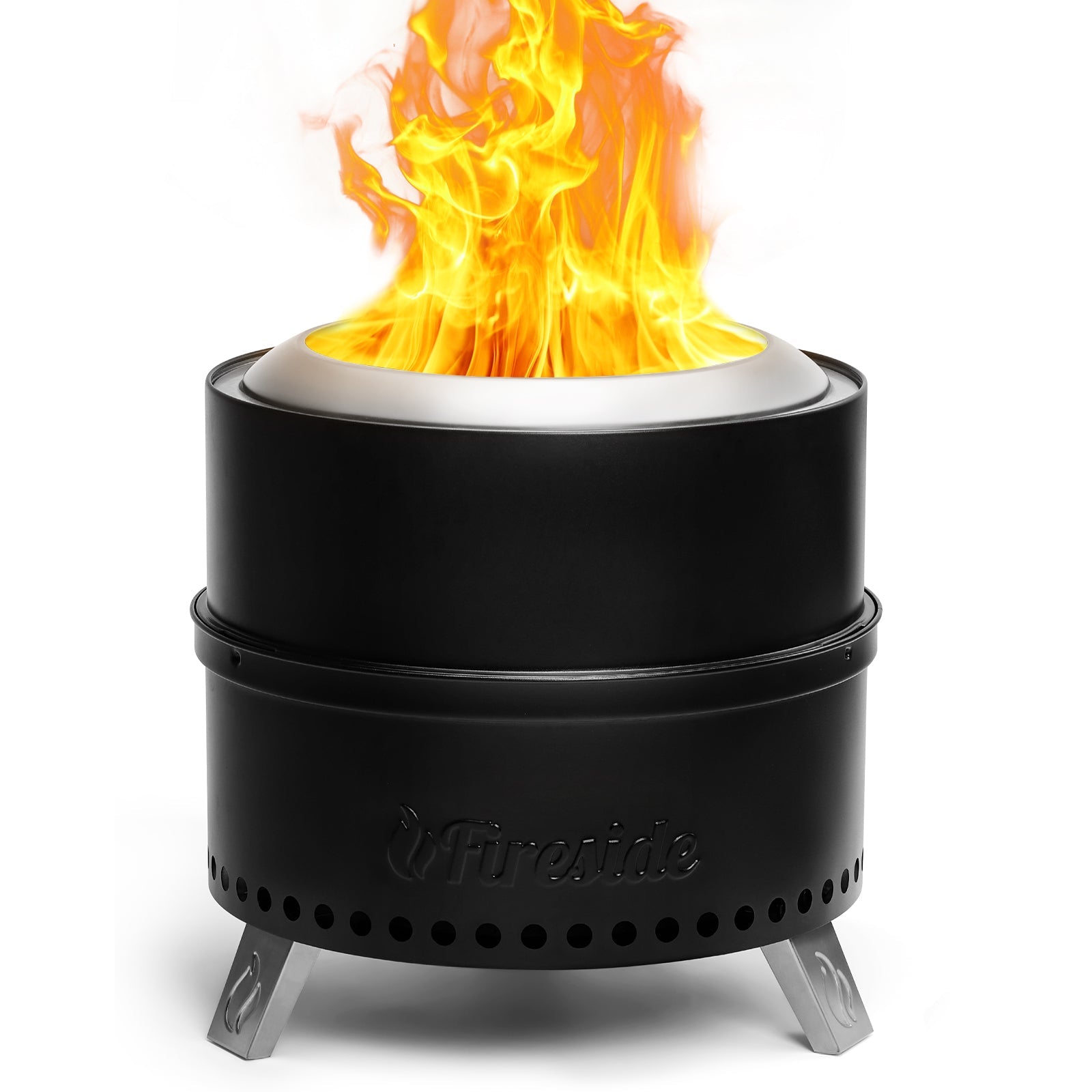 Pluto Smokeless Outdoor Fire Pit – Painted Black