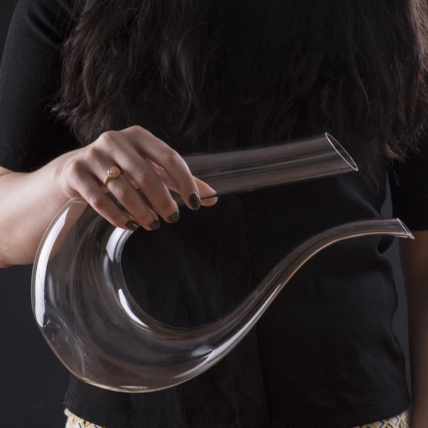 Amadeo U-Shaped Wine Decanter & Aerator — 25 oz