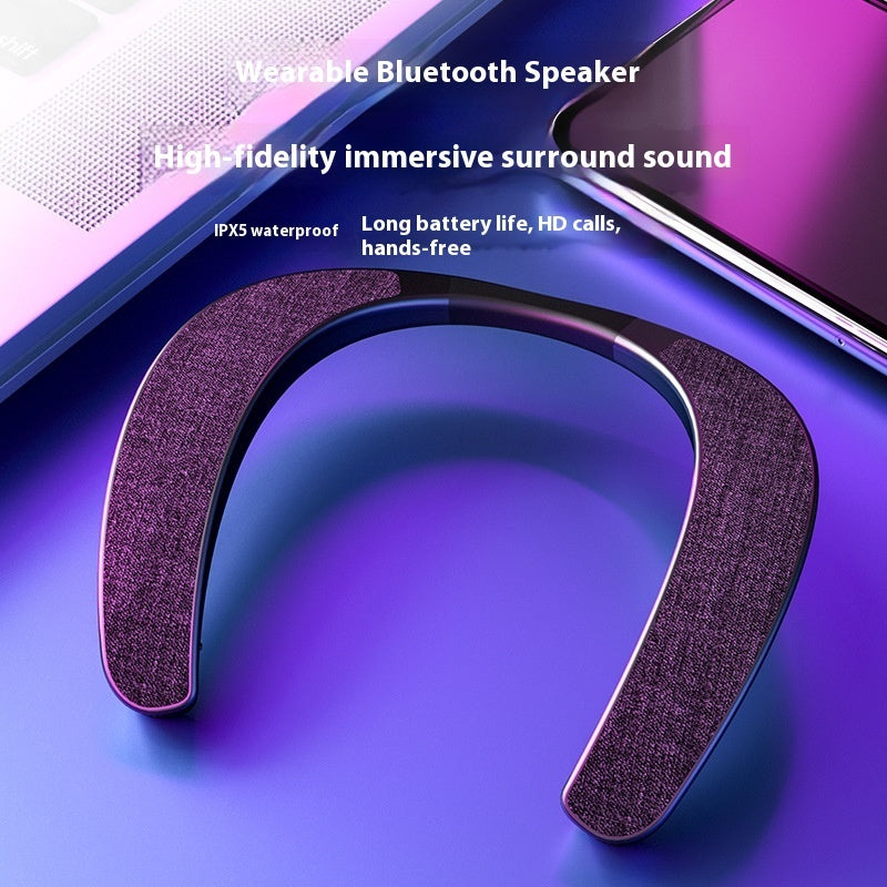 Neck-Mounted Wireless Bluetooth Speaker