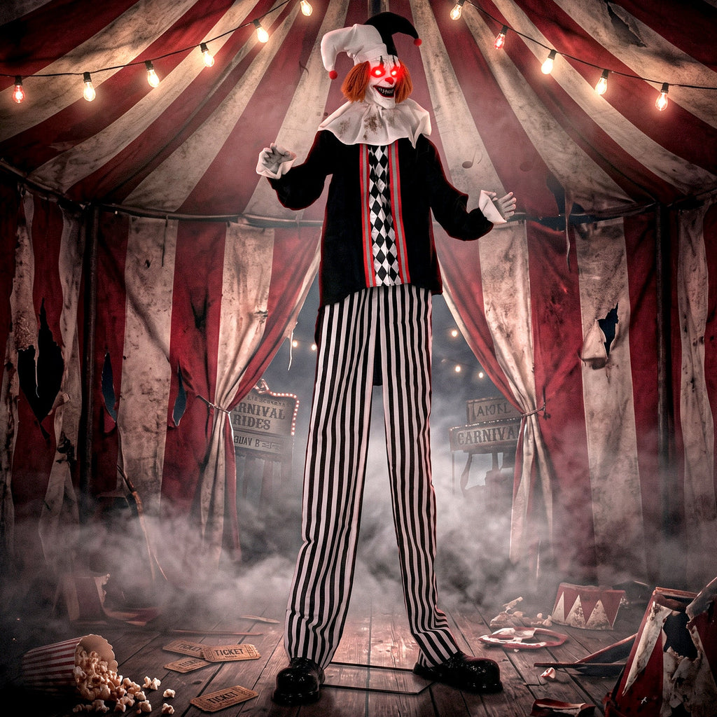 HOMCOM Animated Halloween Clown Decoration
