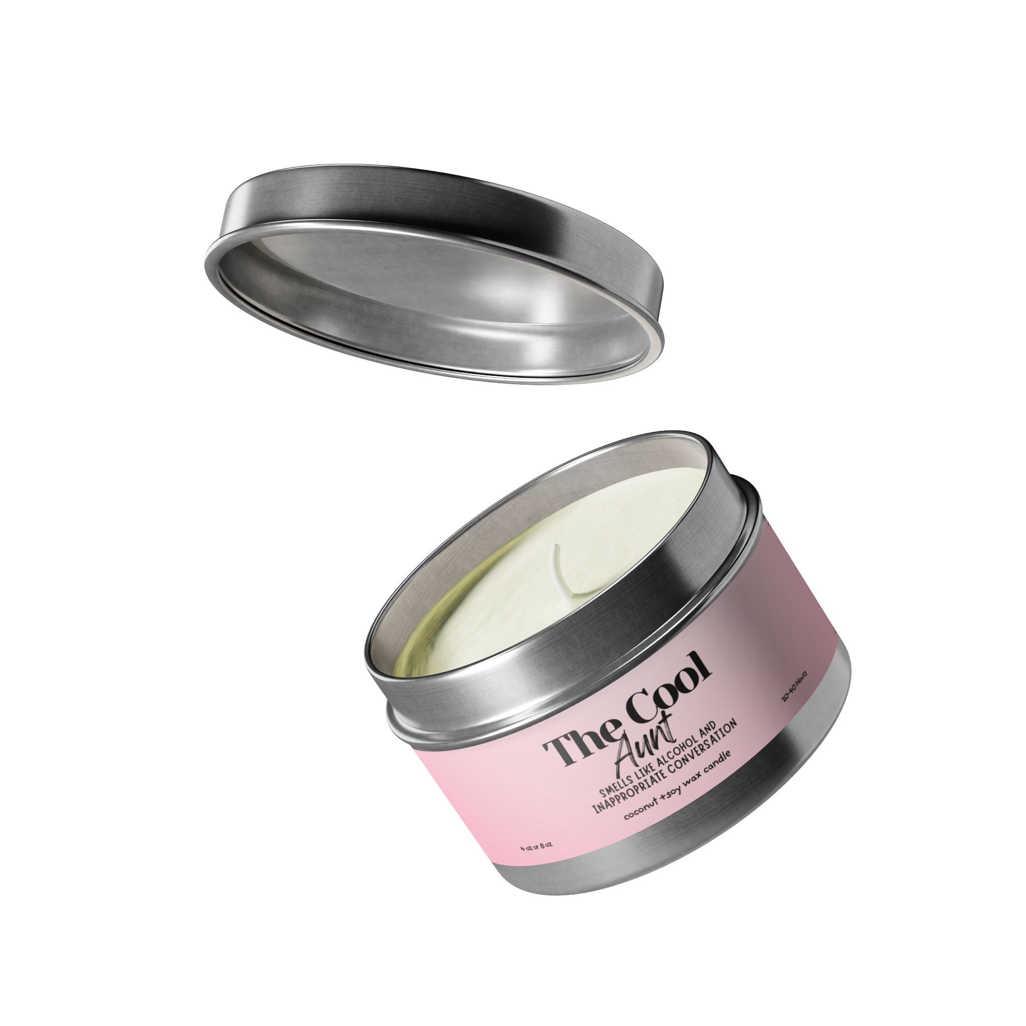 The Cool Aunt Tin Candle – Scented Soy Travel Candle (Gift for Her)