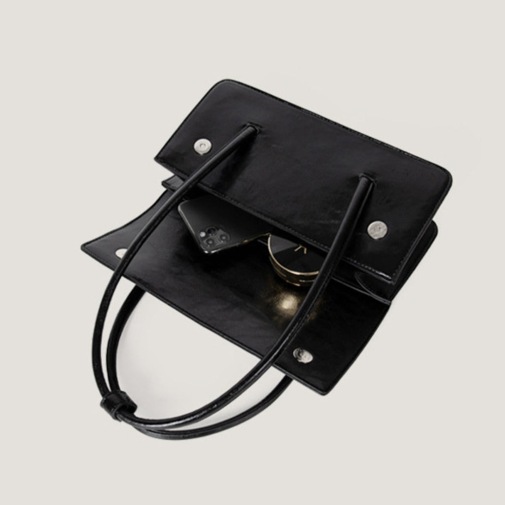 Oil Wax Leather Shoulder Bag