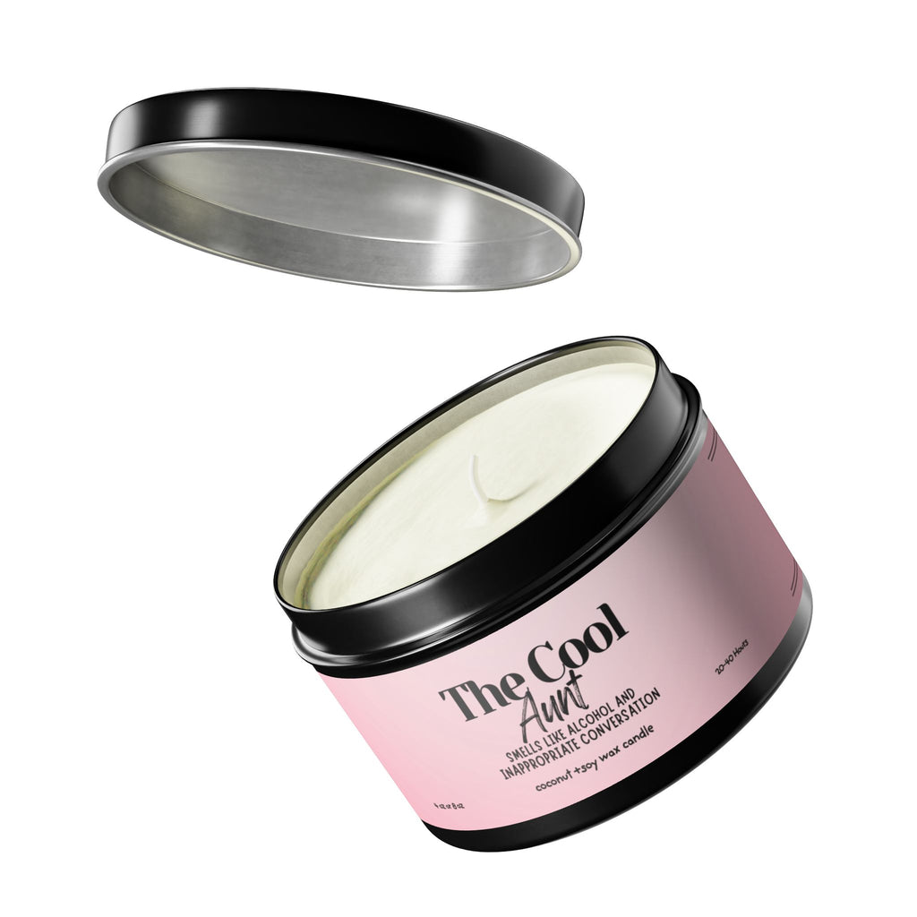 The Cool Aunt Tin Candle – Scented Soy Travel Candle (Gift for Her)