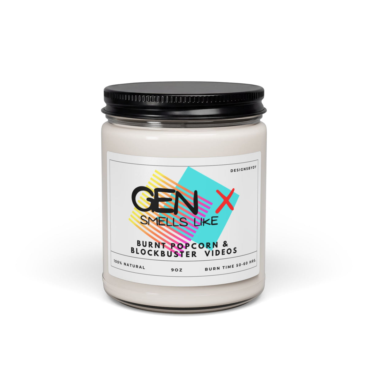 Gen X Scented Soy Candle — Burnt Popcorn & Blockbuster Videos (9oz)