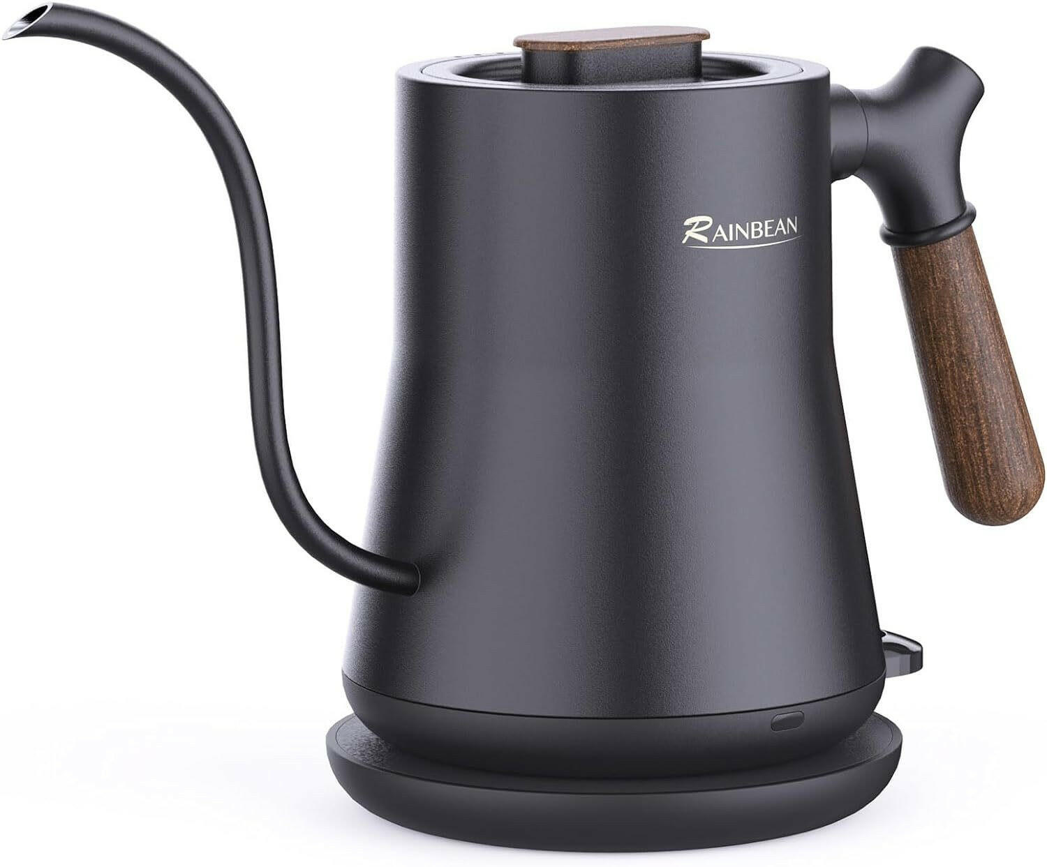 Gooseneck Electric Kettle — Stainless Steel, Rapid Heat & Auto Shutoff