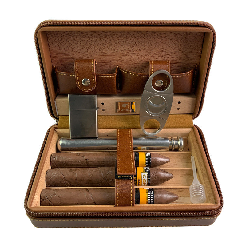 Cedar Wood Cigar Humidor Box