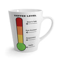 Coffee Level Latte Mug — Funny Coffee Thermometer Mug (Don’t Talk, Eye Contact, Responsive, Hello)