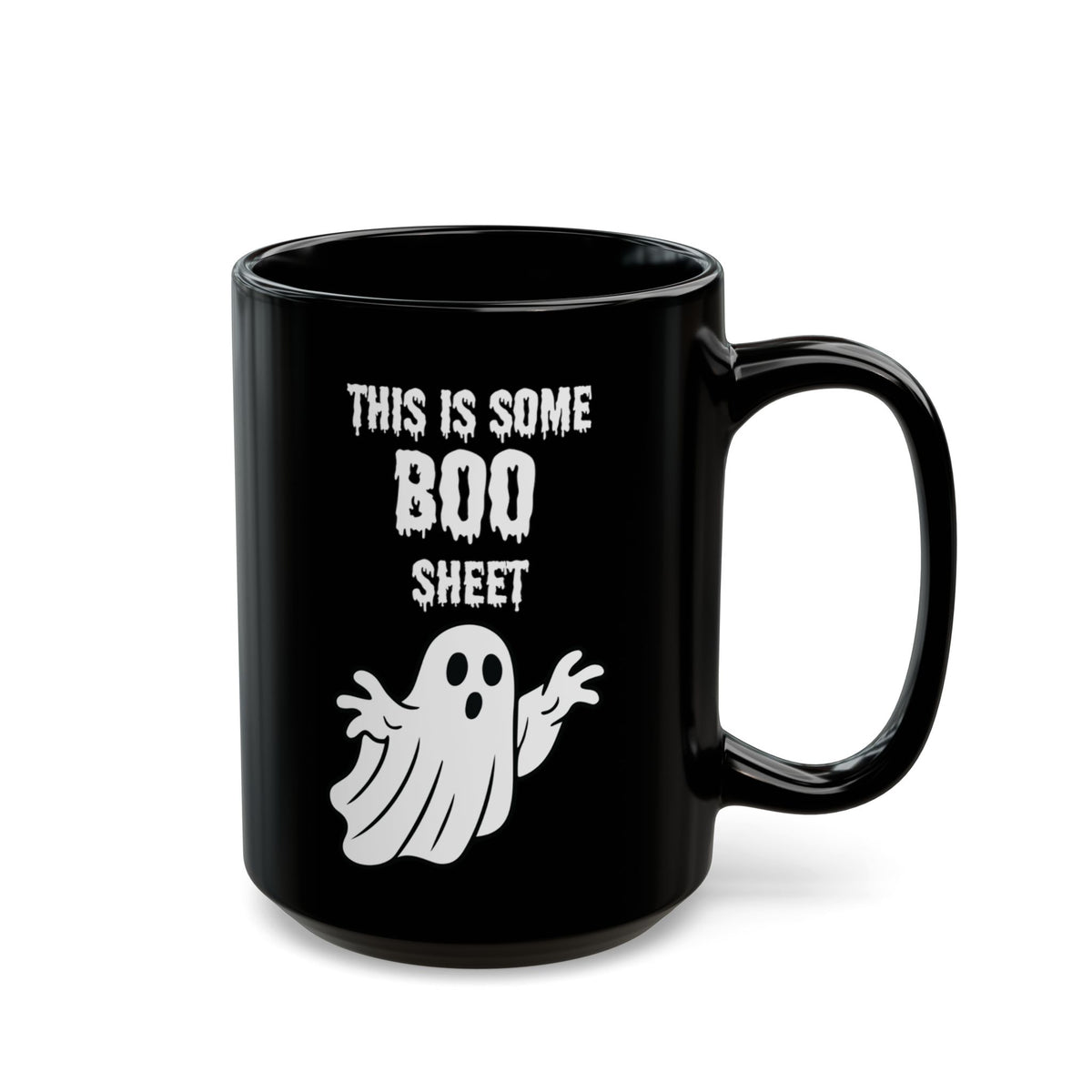 Halloween Ghost Mug — "This Is Some Boo Sheet" Funny Spooky Coffee Cup