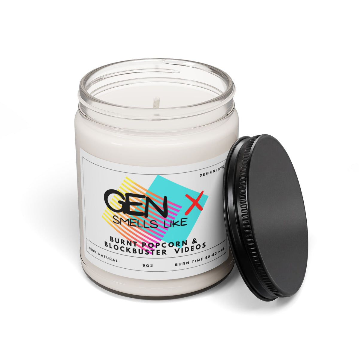 Gen X Scented Soy Candle — Burnt Popcorn & Blockbuster Videos (9oz)
