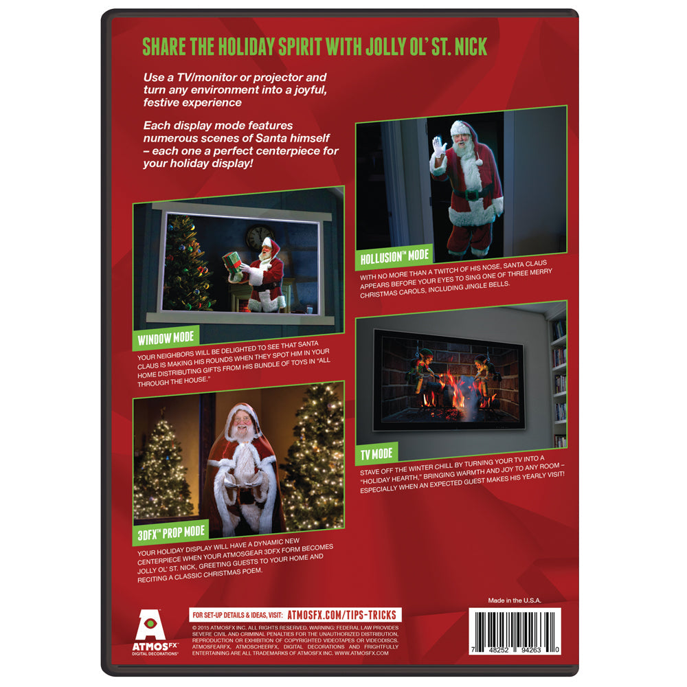 AtmosFX Night Before Christmas USB & Projection Screen