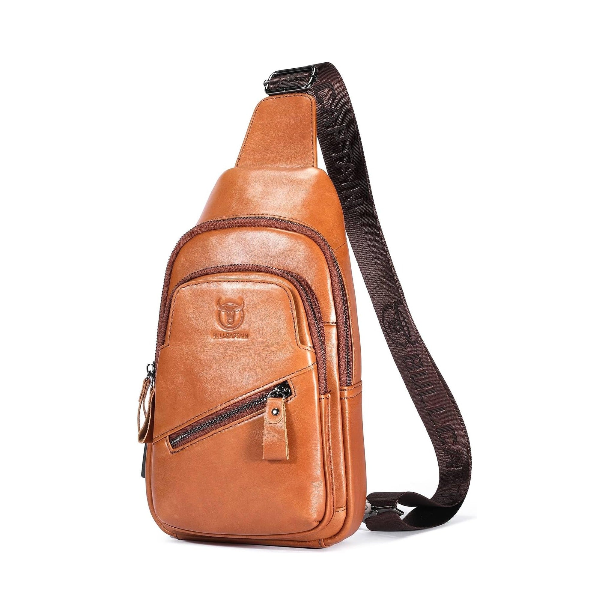 Men's Genuine Leather Sling Bag – Modern Work Carry