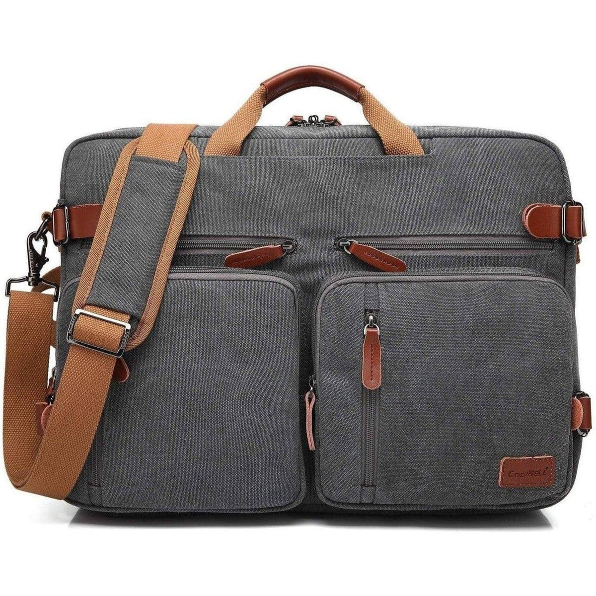 Men's Canvas Messenger Bag – Convertible Work Carry